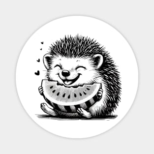 Blissful Hedgehog Delight Magnet